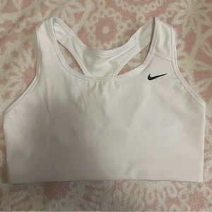 Women’s White Nike Swoosh Sports Bra size Large